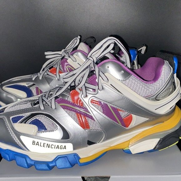 Size 9 - Balenciaga Track White/Silver/Multicolor 2022 - Picture 3 of 6